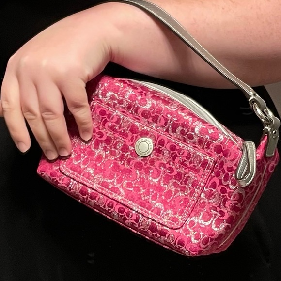 COACH Pink/Silver Purse - Picture 5 of 6